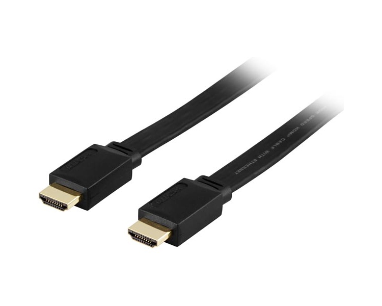 HDMI-kabel/Platt/Svart/1m