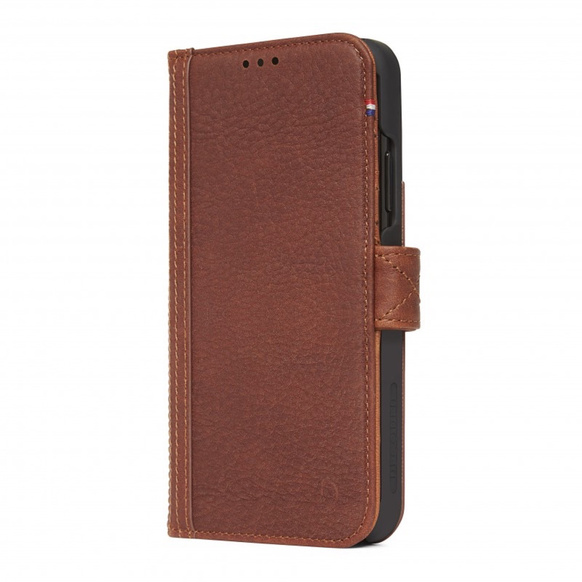 Decoded - Leather Card Wallet Case Magnet för iPhone XS Max - Brun