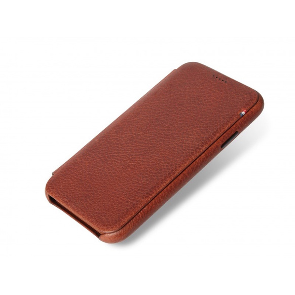 Decoded - Slim Leather Wallet Case för iPhone XS Max -Brun