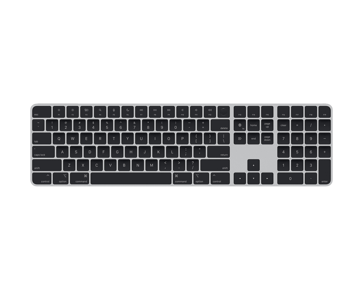Apple Magic Keyboard Touch ID och Numerisk del för Mac modeller med Apple Silicon - Svarta Tangenter