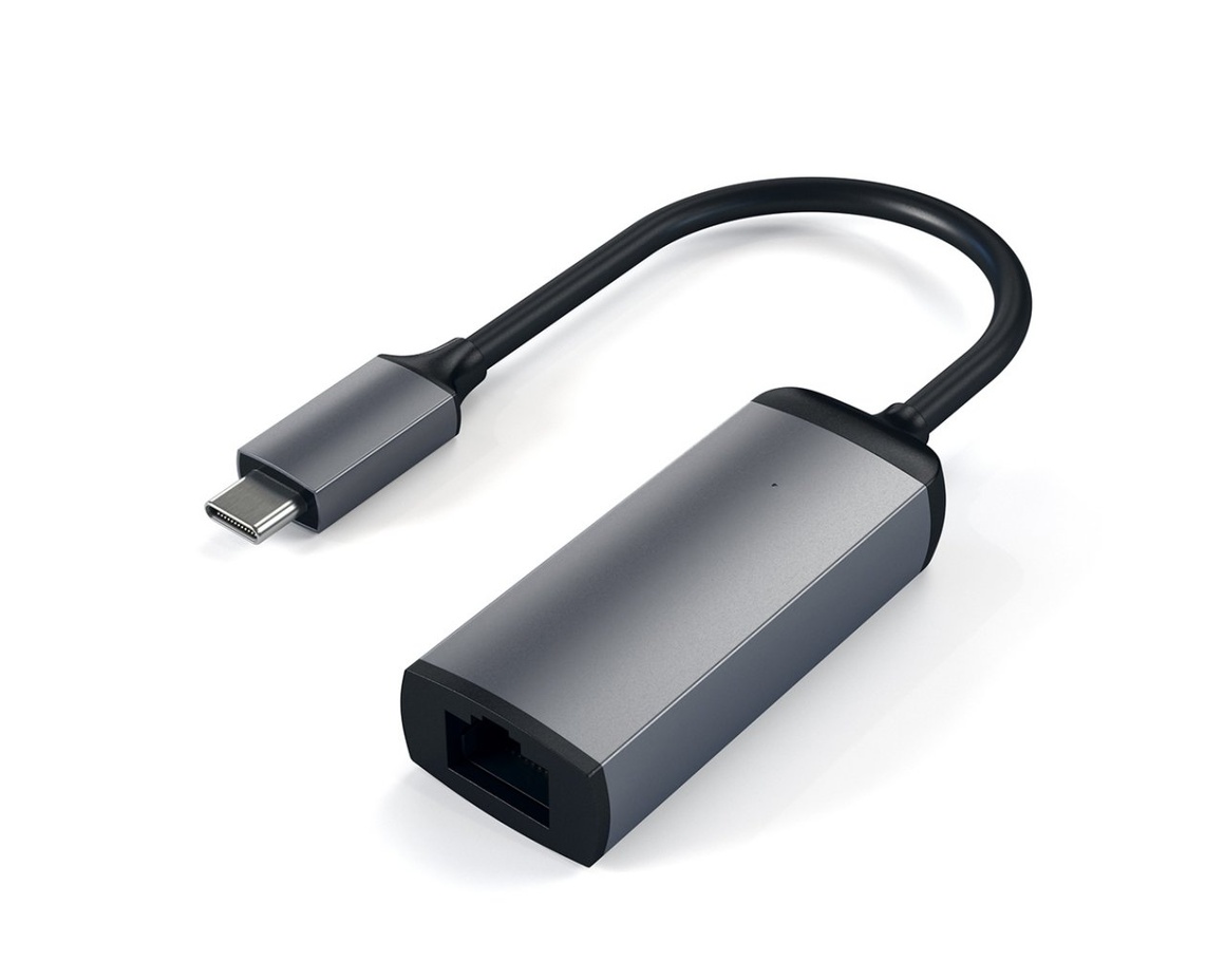 Satechi USB-C Till Gigabit Ethernet - Rymdgrå