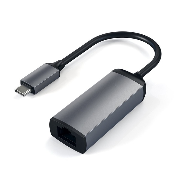 Satechi USB-C Till Gigabit Ethernet - Rymdgrå