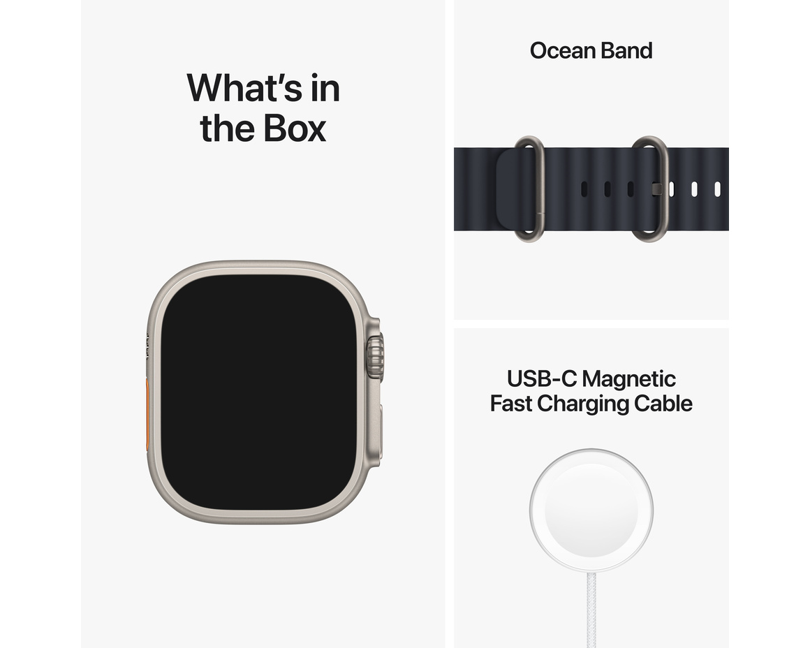 Apple Watch Ultra med Havsband