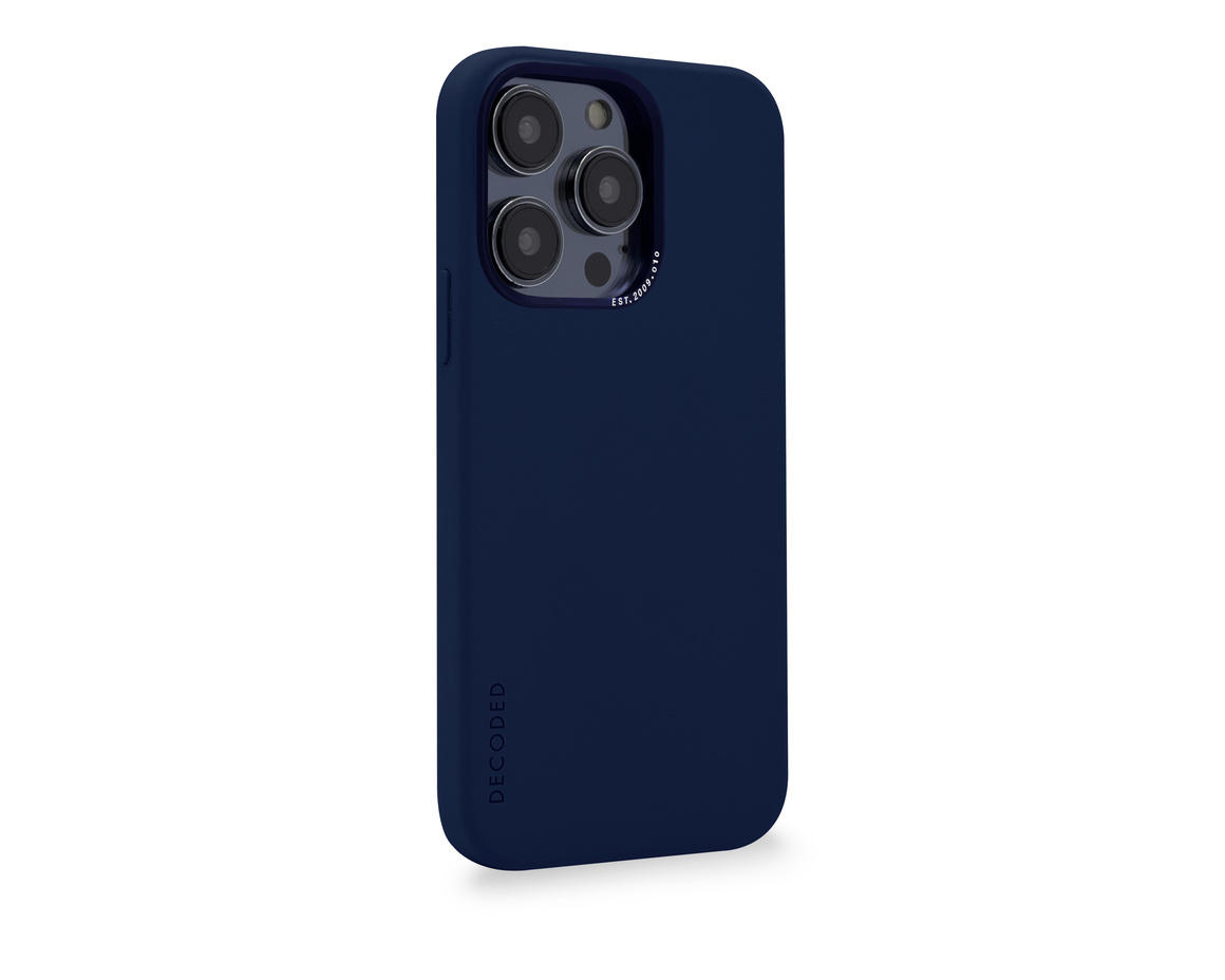 Decoded AntiMicrobial Silicone Backcover iPhone 14 Pro Navy Peon