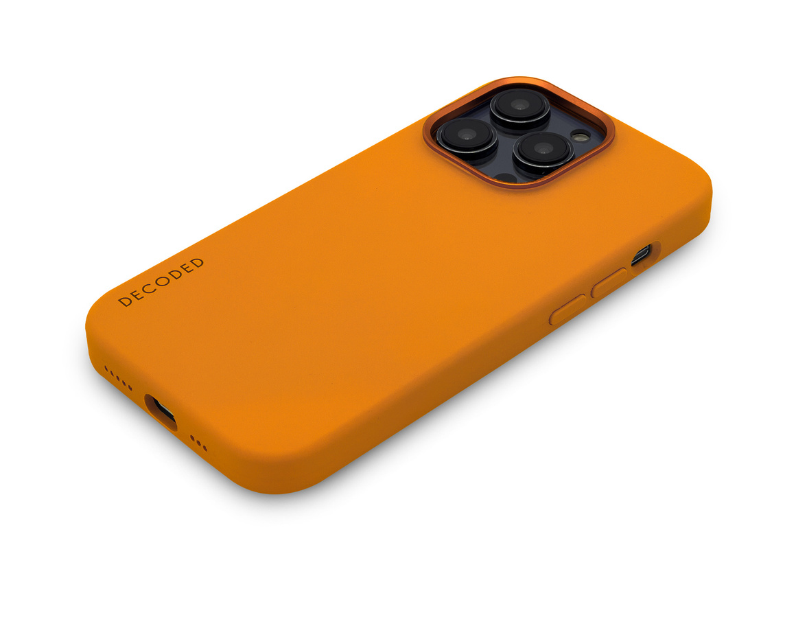 Decoded AntiMicrobial Silicone Backcover iPhone 14 Pro Apricot