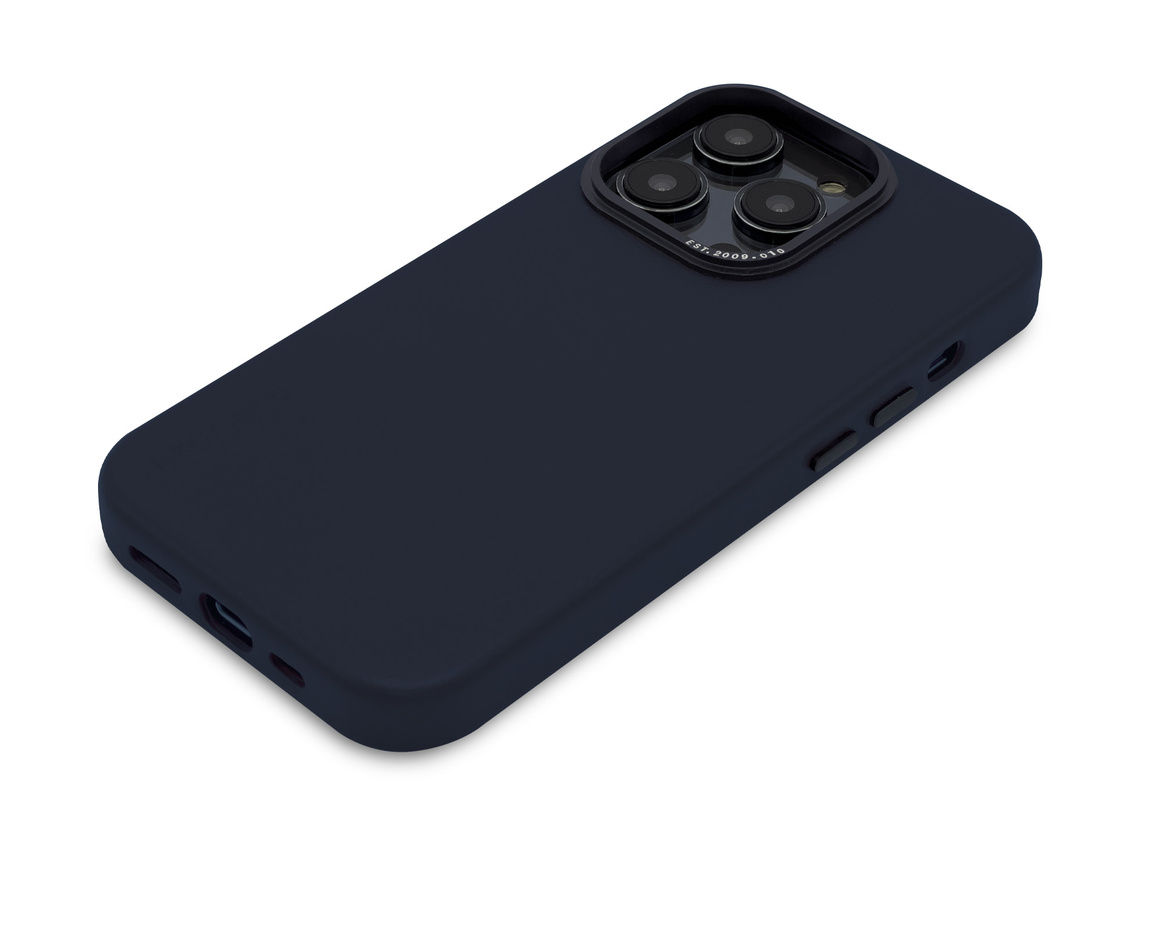 Decoded Leather Backcover iPhone 14 Pro Max Navy