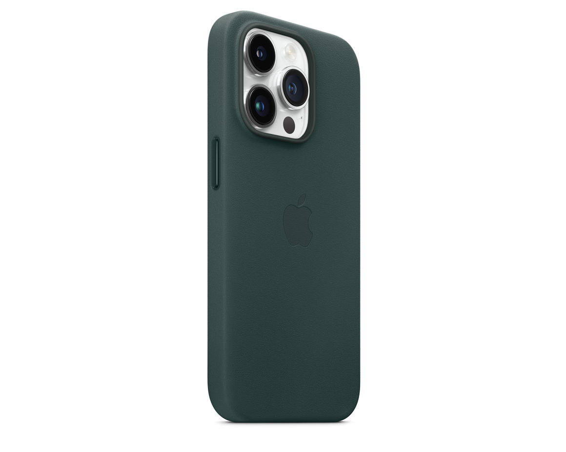 Apple iPhone 14 Pro Max Läderskal med MagSafe Skogsgrön