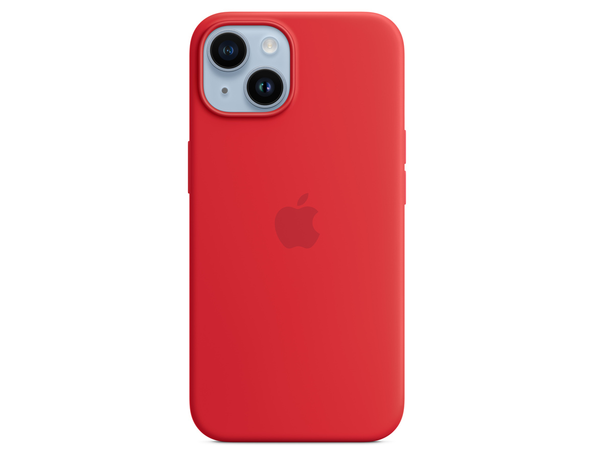 Apple iPhone 14 Silikonskal med MagSafe (PRODUCT)RED