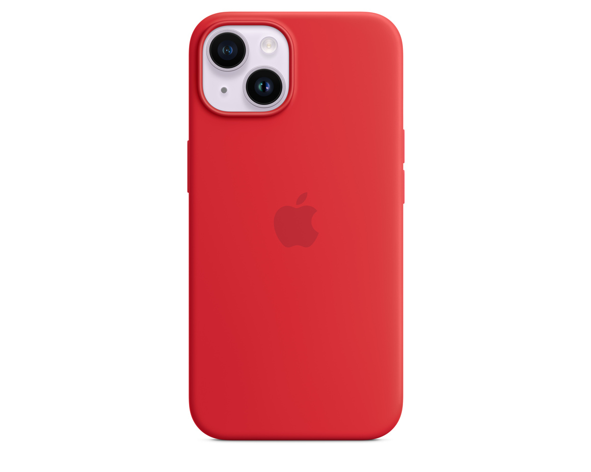 Apple iPhone 14 Silikonskal med MagSafe (PRODUCT)RED