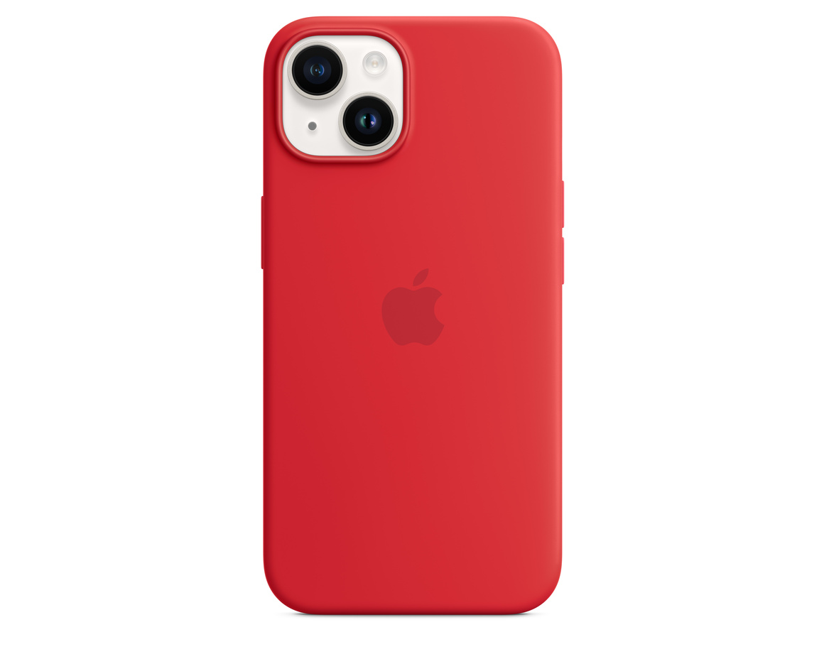 Apple iPhone 14 Silikonskal med MagSafe (PRODUCT)RED