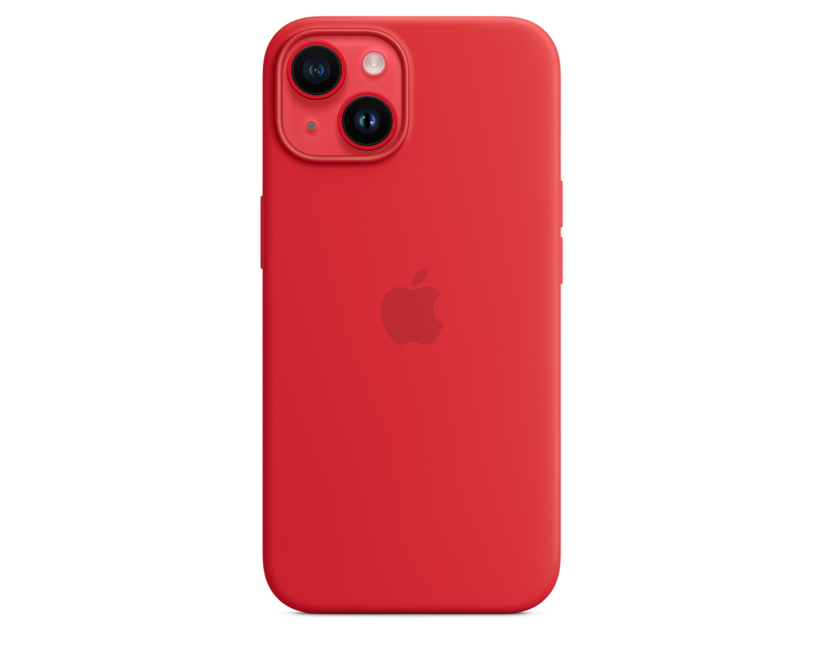 Apple iPhone 14 Silikonskal med MagSafe (PRODUCT)RED