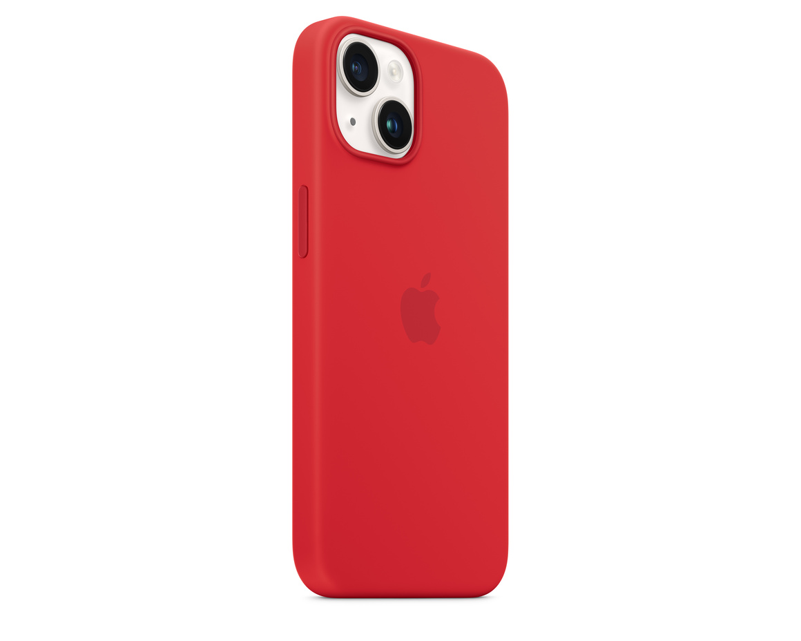 Apple iPhone 14 Silikonskal med MagSafe (PRODUCT)RED