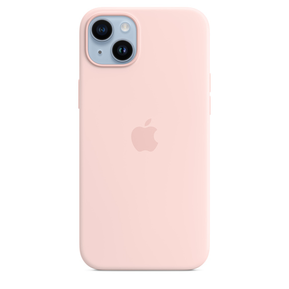 Apple iPhone 14 Plus Silikonskal med MagSafe Kritrosa