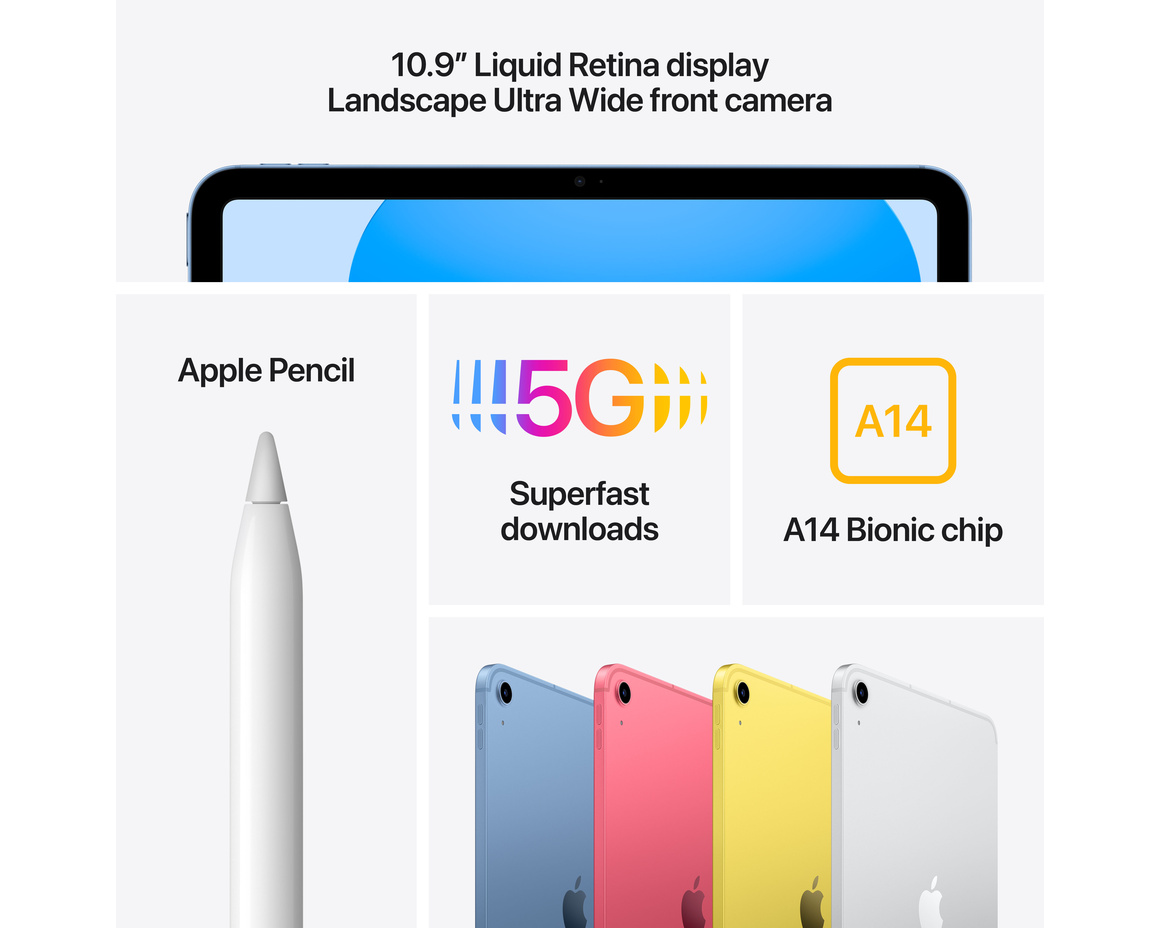 Apple iPad 10.9 Wifi + Cellular 256 GB Silver