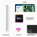 Apple iPad Pro (2022) 12,9 tum Rymdgrå 256 GB Wi-Fi