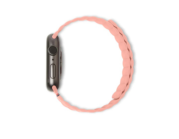 Decoded Silicone Magnetic Traction Strap 42mm/44mm/45mm Peach Pearl