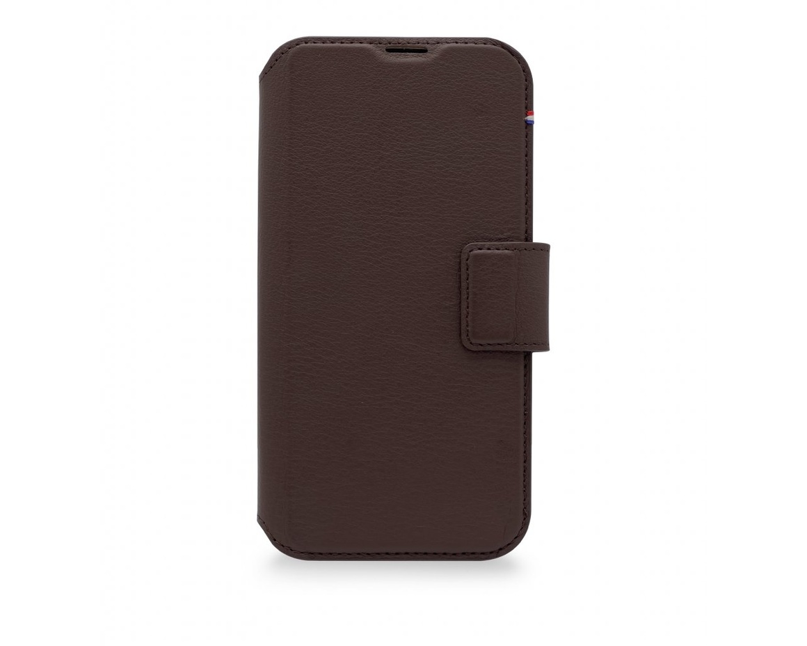 Decoded Leather Wallet Case för iPhone Pro 14 Brun