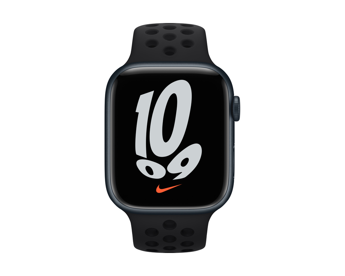 Apple Watch Nike Sportband Svart/Svart 45mm