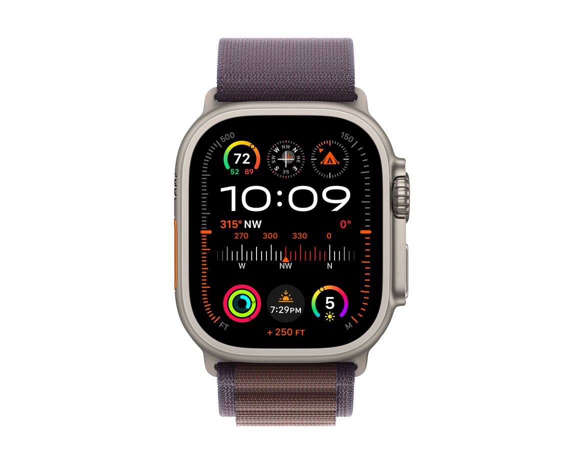 Apple Watch Ultra 2 med Bergsloop Indigo Small