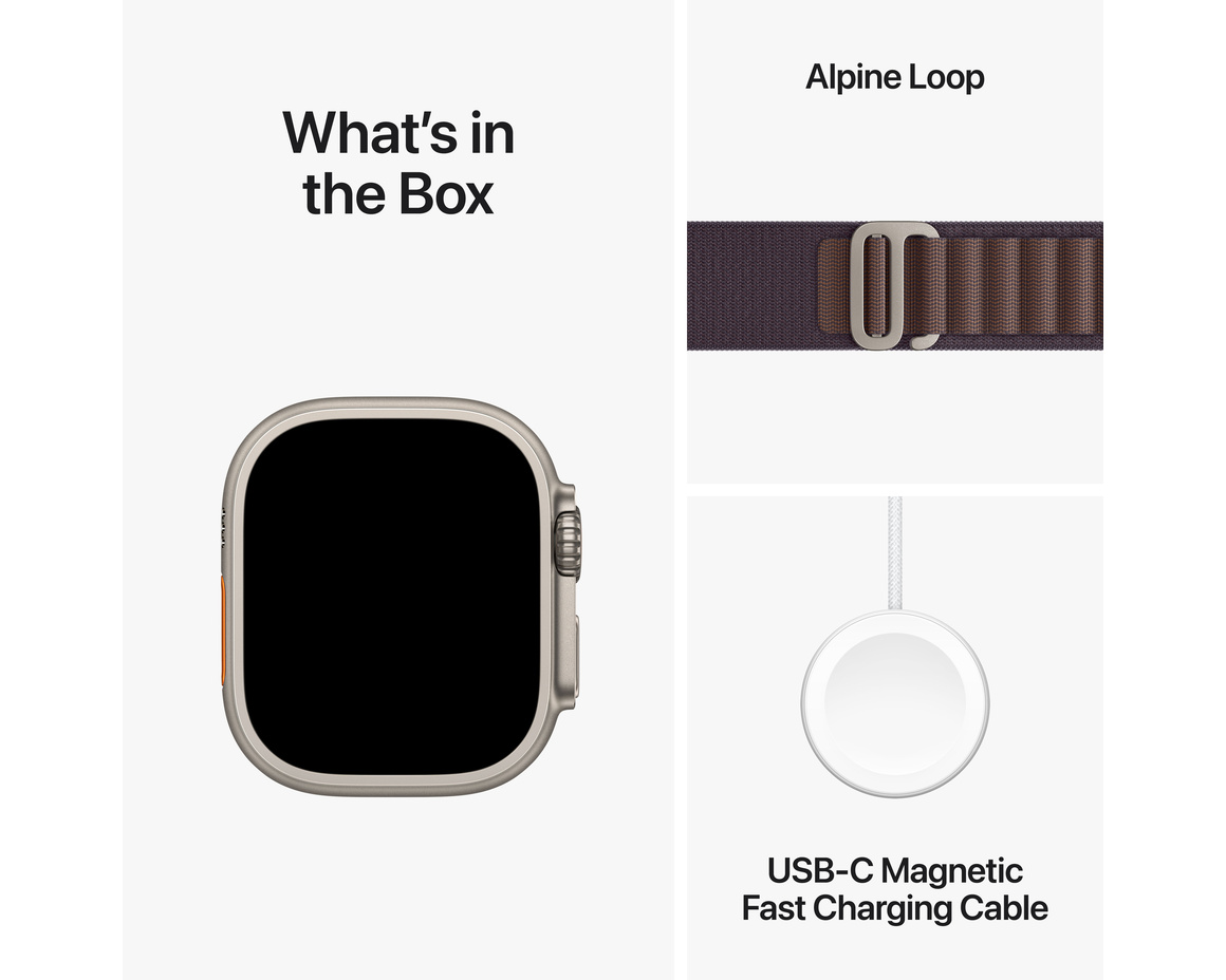 Apple Watch Ultra 2 med Bergsloop Indigo Small