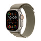 Apple Watch Ultra 2 med Bergsloop Oliv Medium