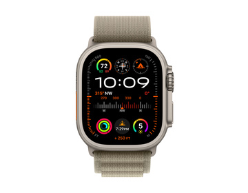 Apple Watch Ultra 2 med Bergsloop Oliv Large