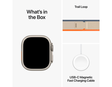 Apple Watch Ultra 2 med Terrängloop Orange/beige S/M