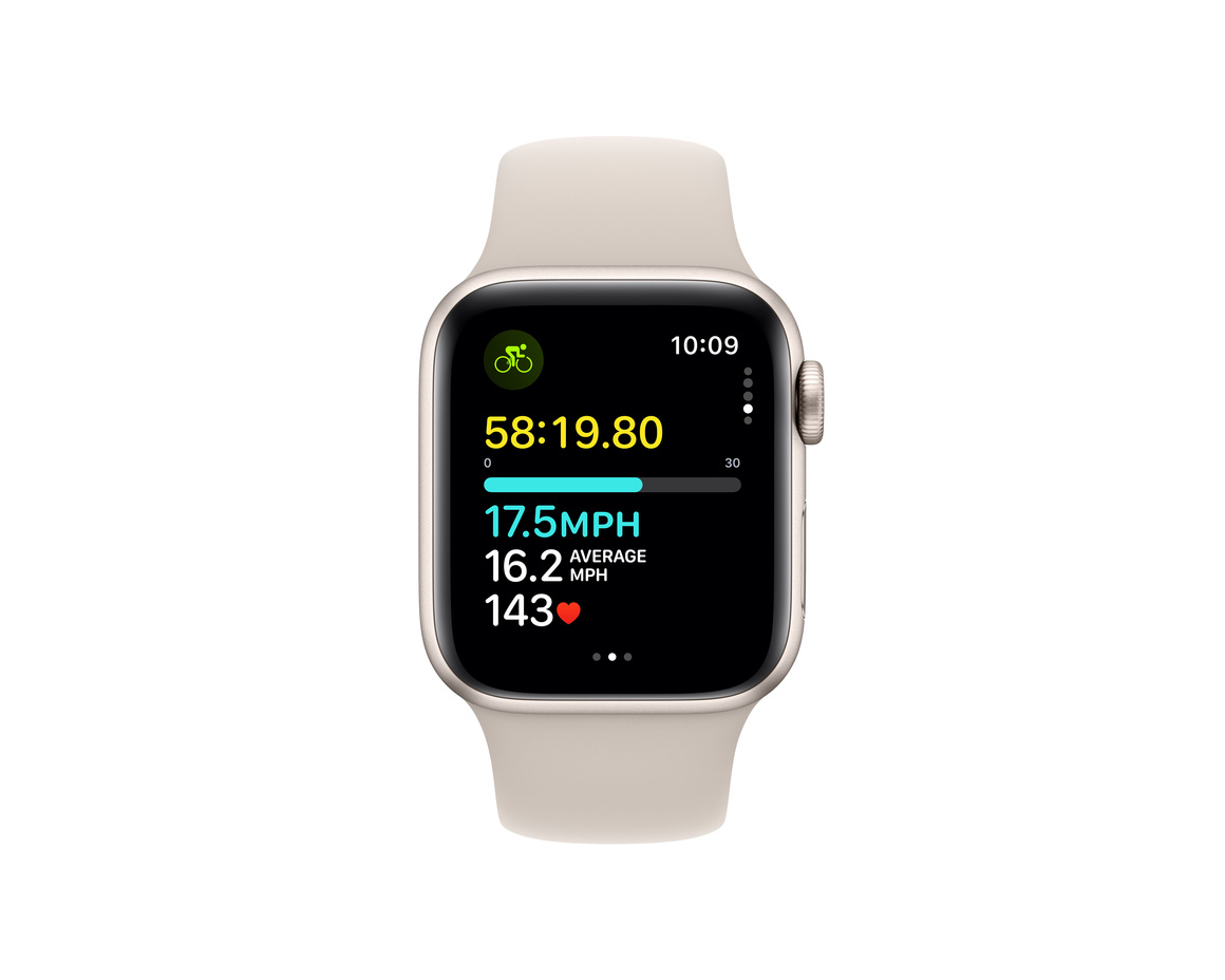 Apple Watch SE 2023 Stjärnglans 40mm GPS + Cellular S/M