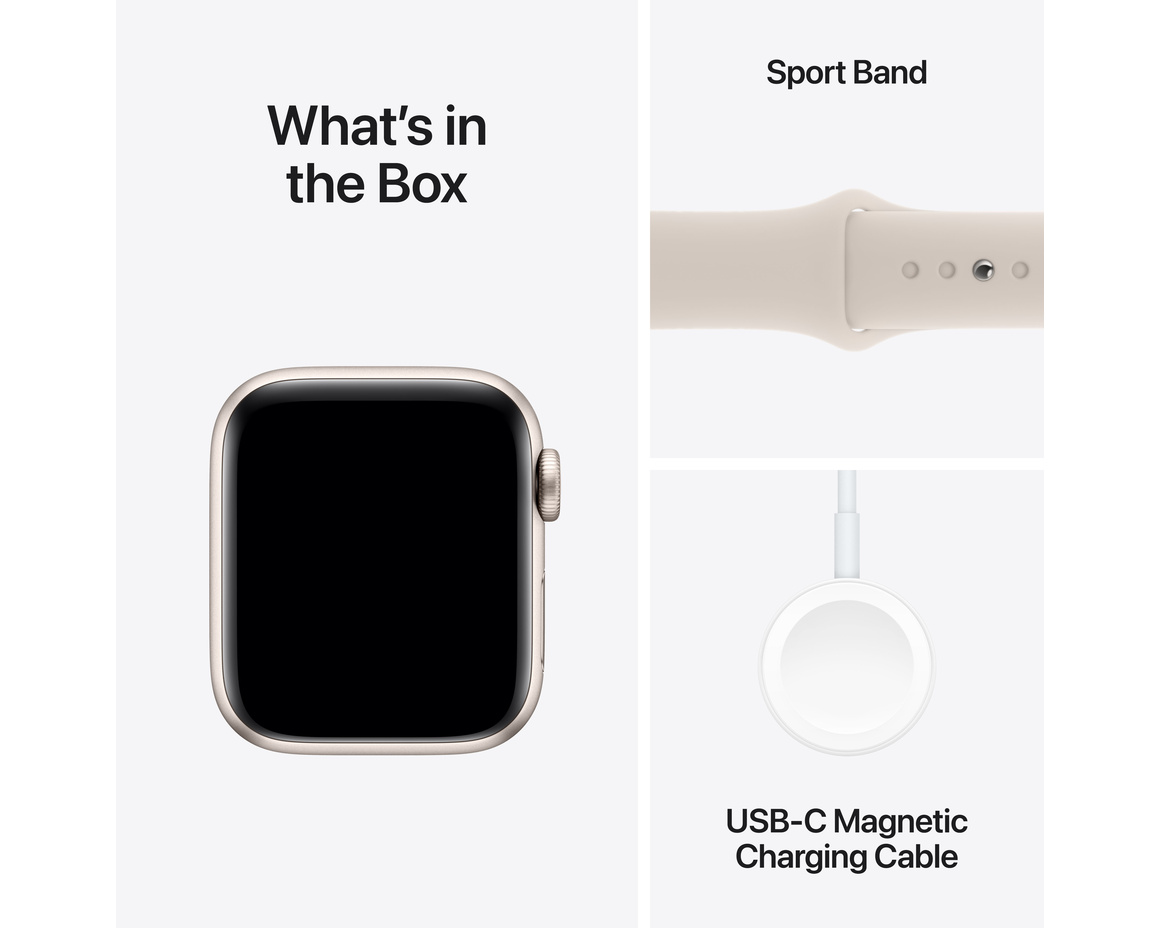 Apple Watch SE 2023 Stjärnglans 40mm GPS + Cellular S/M