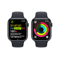 Apple Watch Series 9 Aluminiumboett Midnatt 45mm GPS M/L