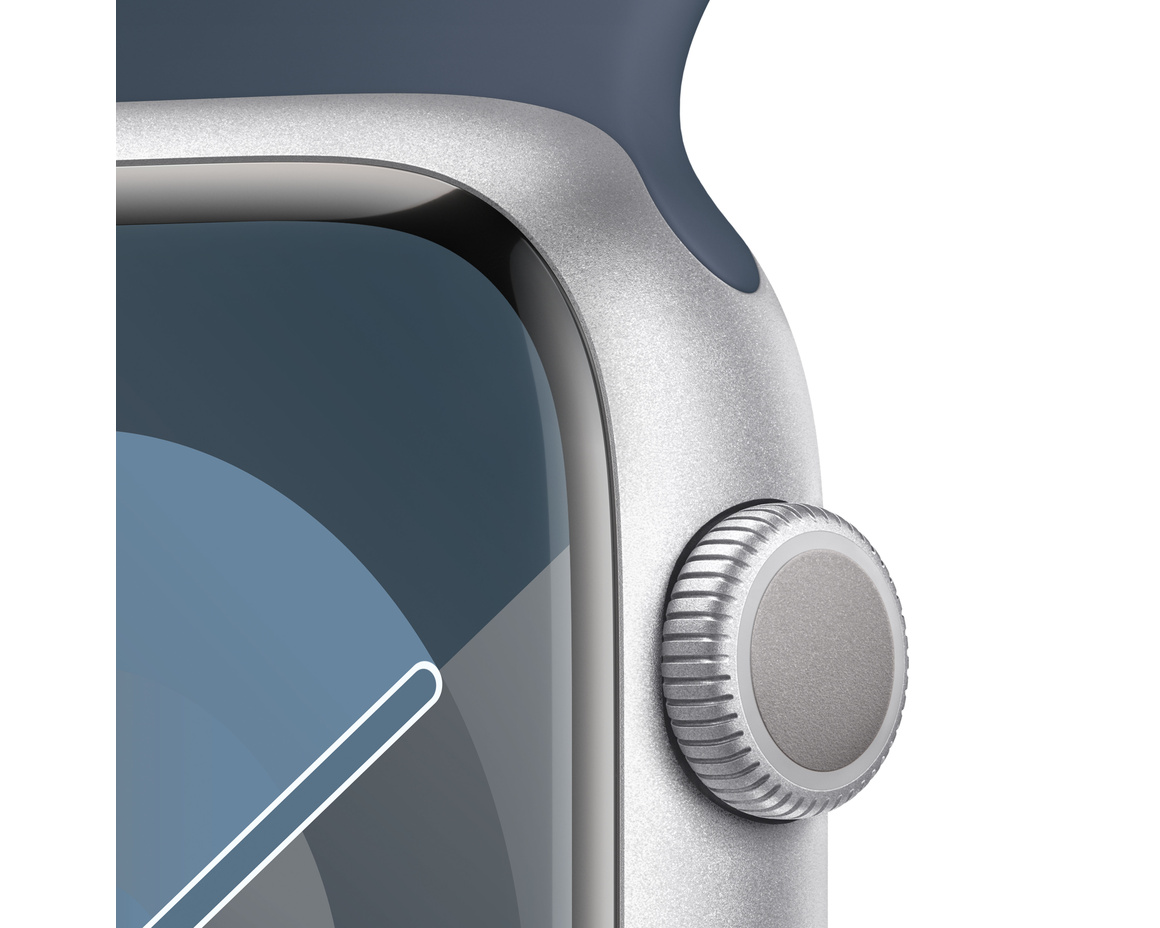 Apple Watch Series 9 Aluminiumboett Silver 45mm GPS M/L