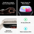 Apple Watch Series 9 Rostfri Stålboett med Milanesisk Loop Grafit 41mm