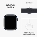 Apple Watch Series 9 Aluminiumboett Midnatt 41mm GPS + Cellular M/L