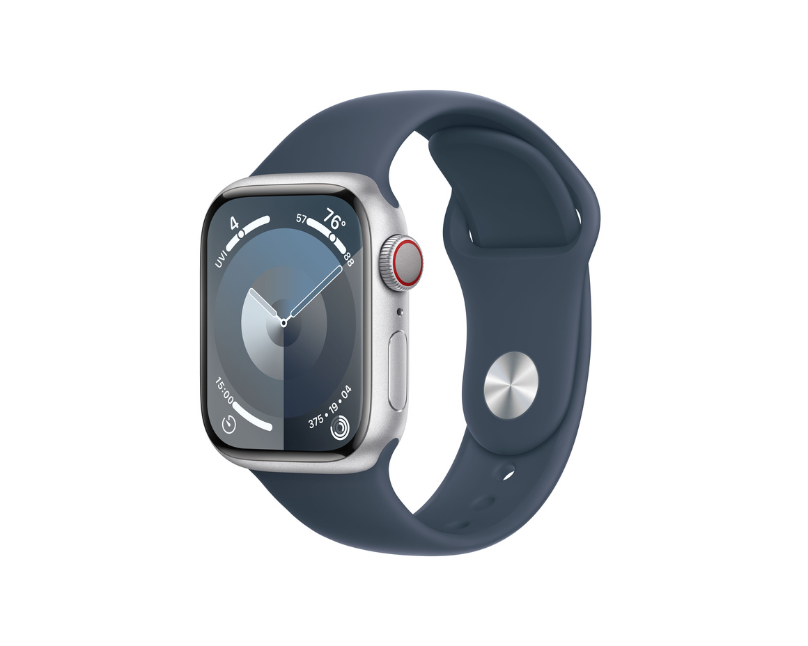 Apple Watch Series 9 Aluminiumboett Silver 45mm GPS + Cellular S/M