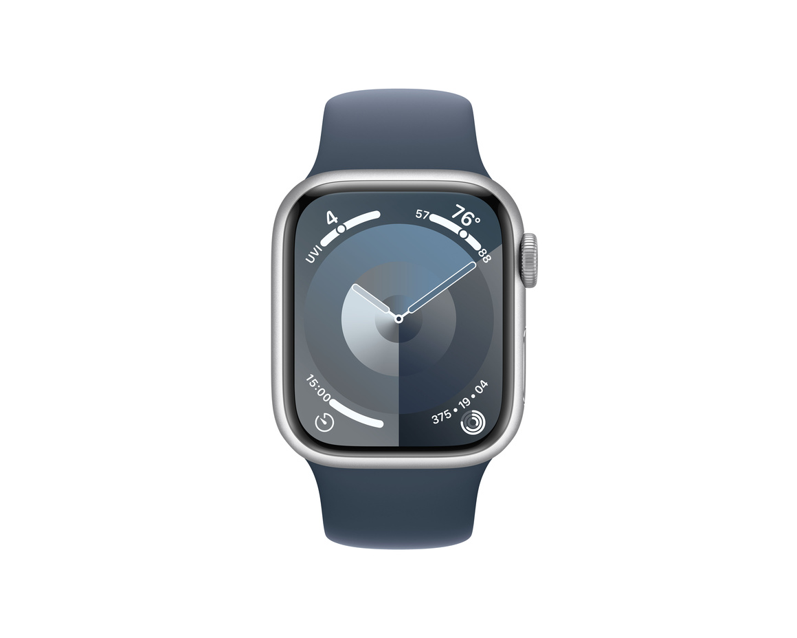 Apple Watch Series 9 Aluminiumboett Silver 45mm GPS + Cellular S/M
