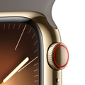 Apple Watch Series 9 Rostfri Stålboett Guld 41mm S/M