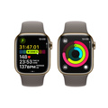 Apple Watch Series 9 Rostfri Stålboett Guld 41mm S/M