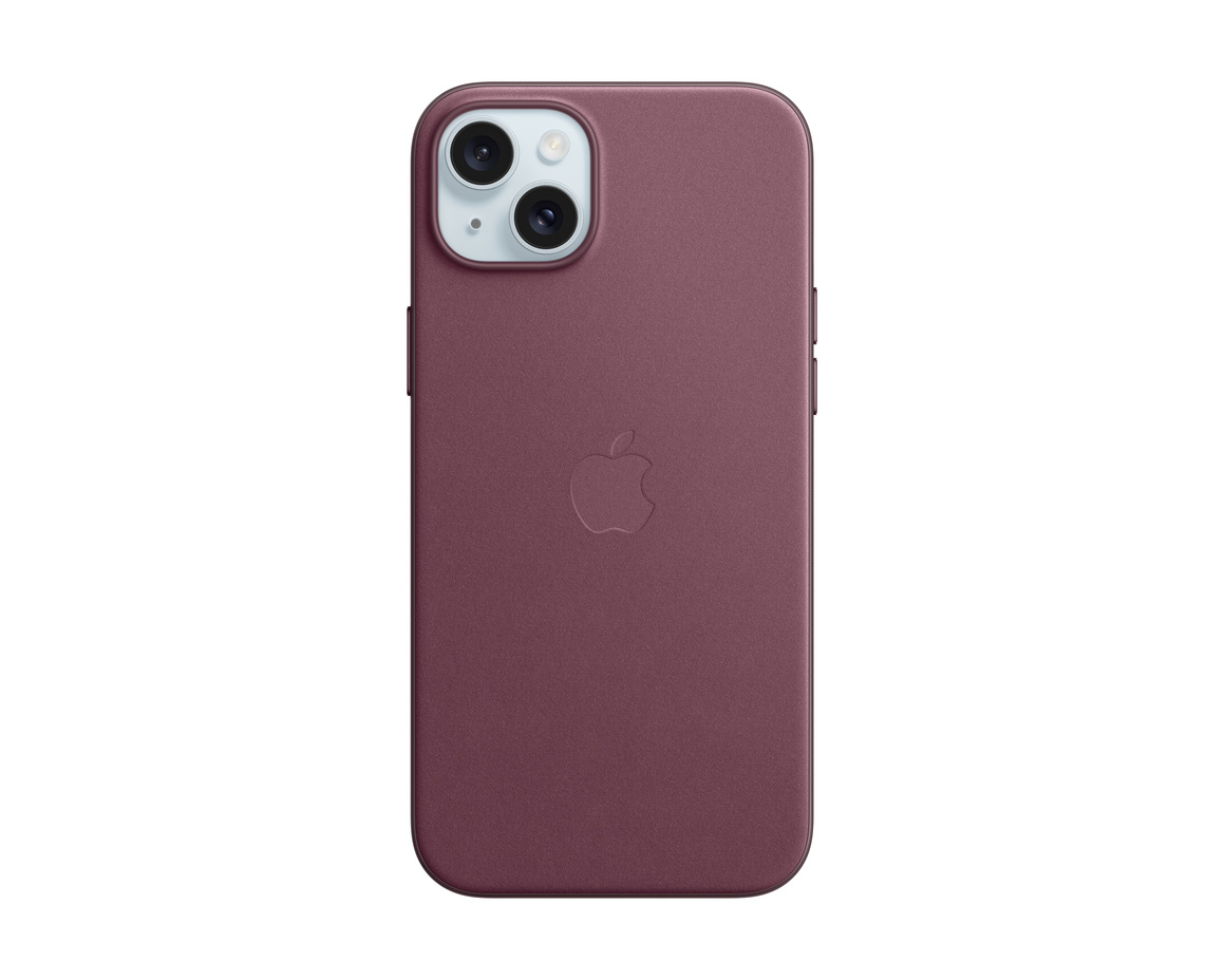 Apple iPhone 15 Plus FineWoven-skal med MagSafe Mullbär
