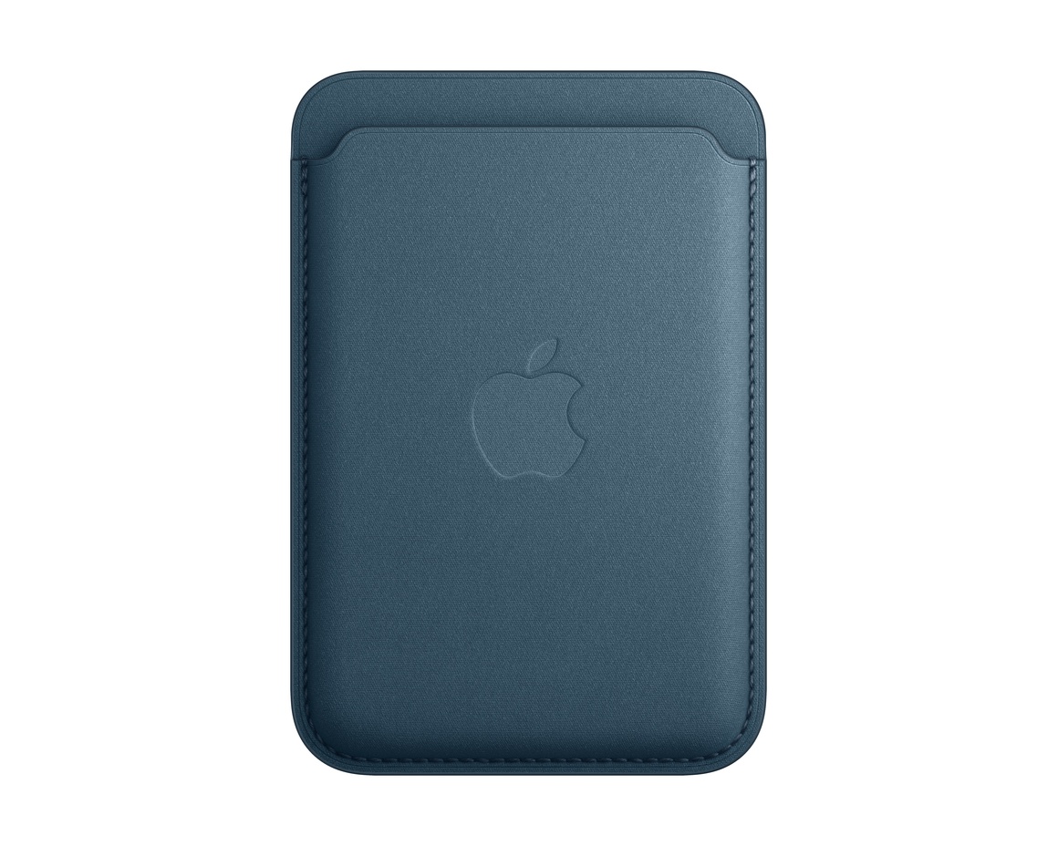 Apple iPhone FineWoven-plånbok med MagSafe Stillahavsblå