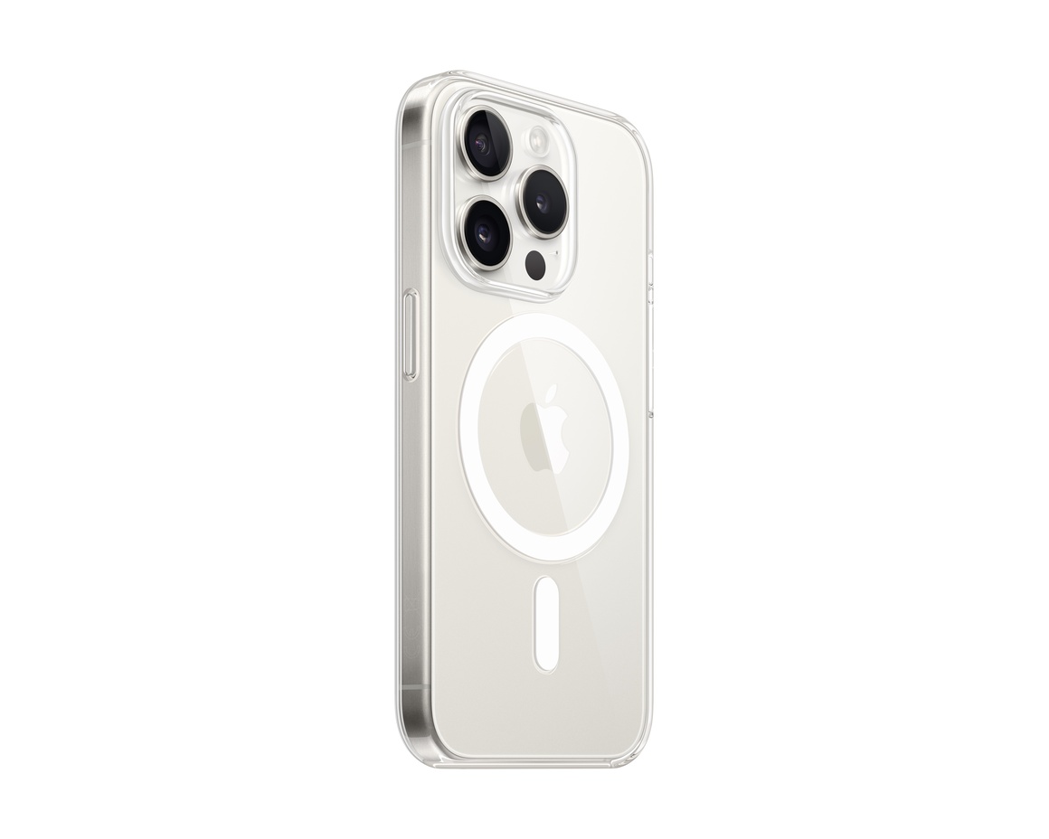 Apple iPhone 15 Pro Transparent skal med MagSafe