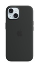 Apple iPhone 15 Silikonskal med MagSafe Svart Apple iPhone 15 Silikonskal med MagSafe Svart