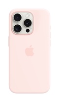 Apple iPhone 15 Pro Silikonskal med MagSafe Ljusrosa