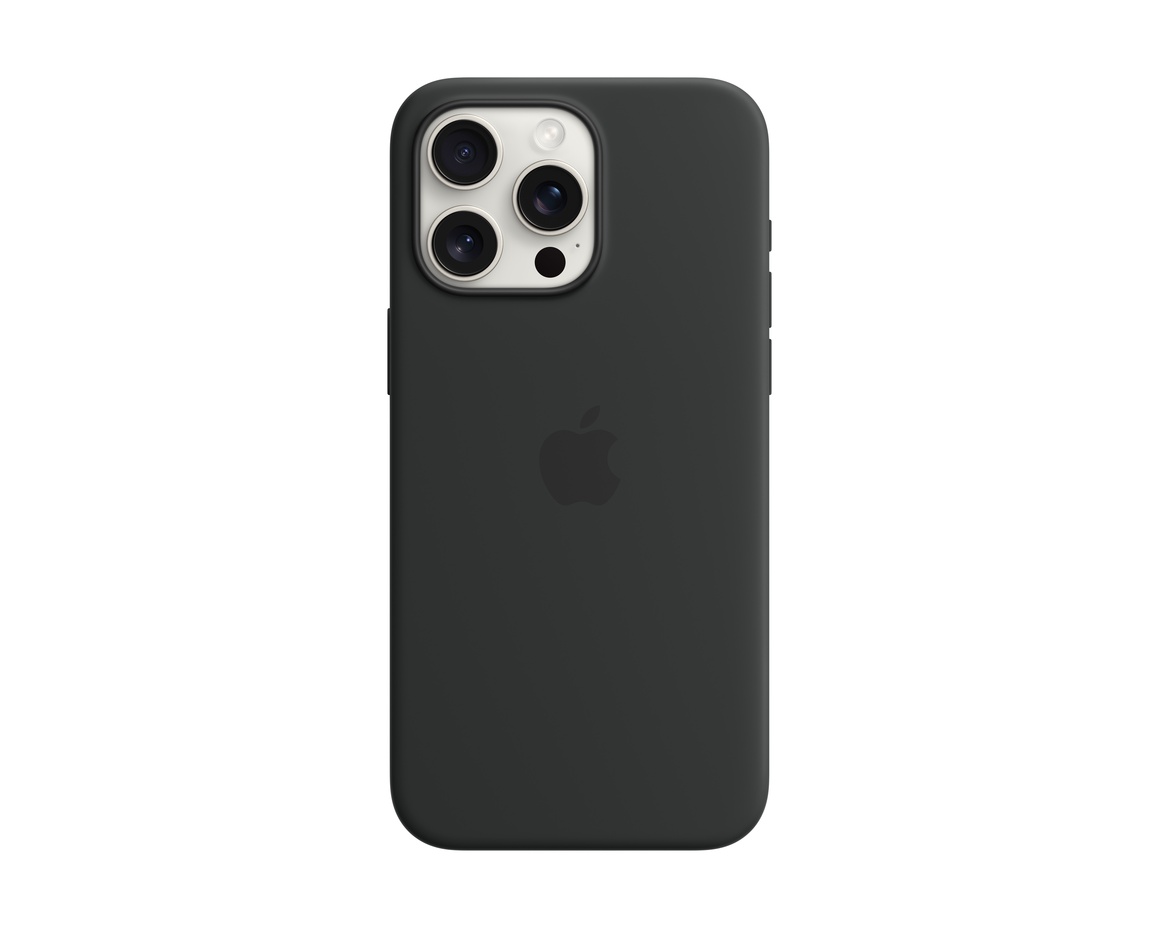 Apple iPhone 15 Pro Max Silikonskal med MagSafe Svart