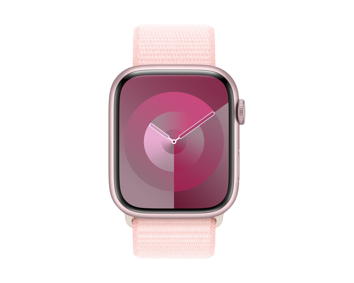 Apple Watch Sportloop Ljusrosa 45mm