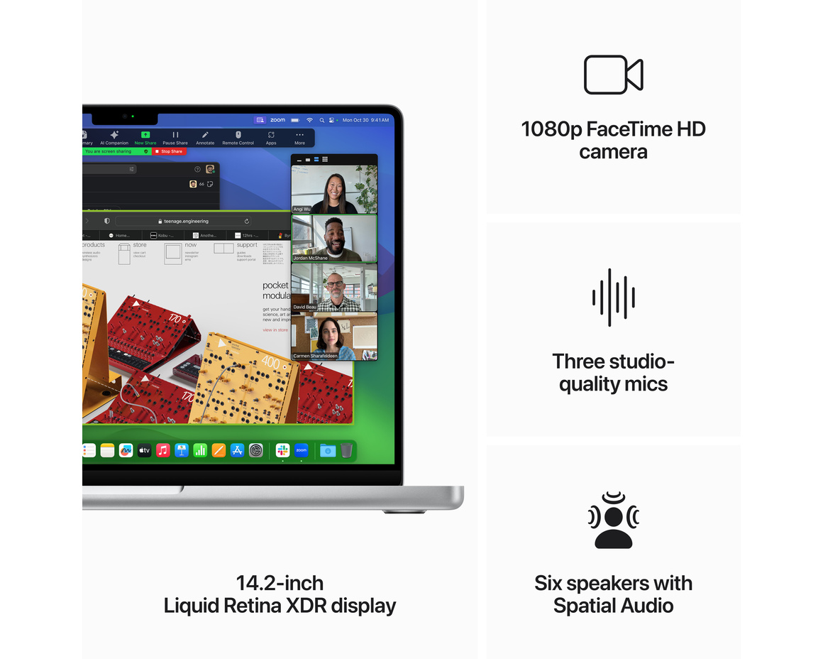 MacBook Pro 14 M3 8‑core CPU, 10‑core GPU/8GB/512GB SSD Silver