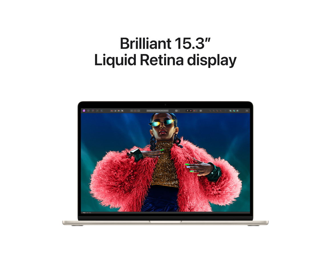 MacBook Air 15 M3 8-core CPU and 10-core GPU/16GB/256GB SSD Stjärnglans