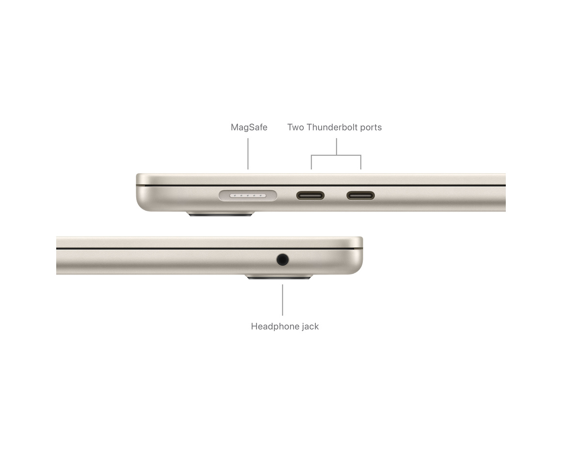 MacBook Air 15 M3 8-core CPU and 10-core GPU/16GB/256GB SSD Stjärnglans