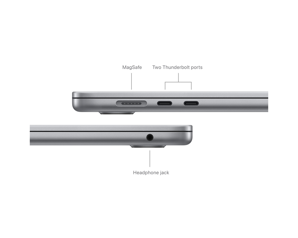 Macbook Air 15 M3 8-core CPU, 10-core GPU, 8GB/256GB SSD - Rymdgrå