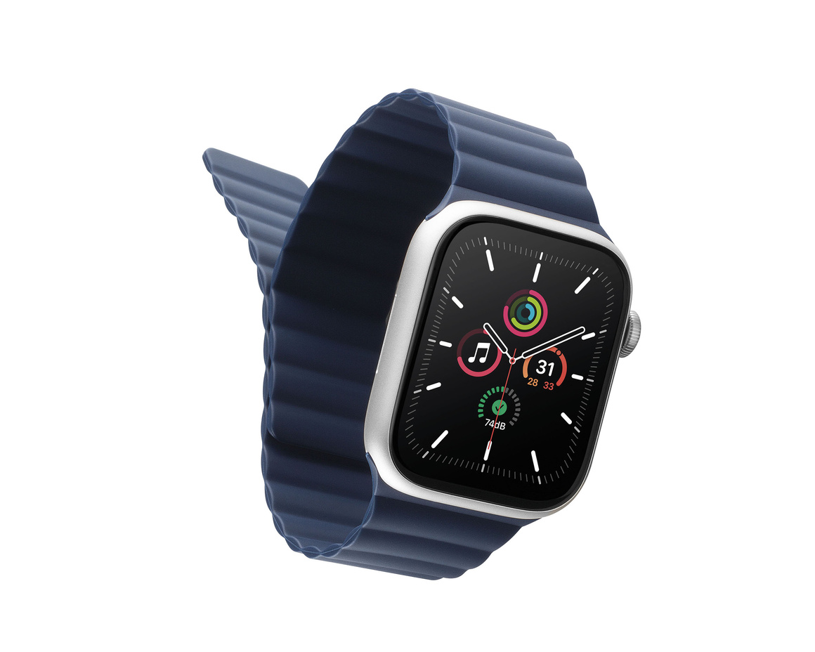 C&C - Kosmo magnetband för Apple Watch (1-9 Series) 42-49 mm - Blue