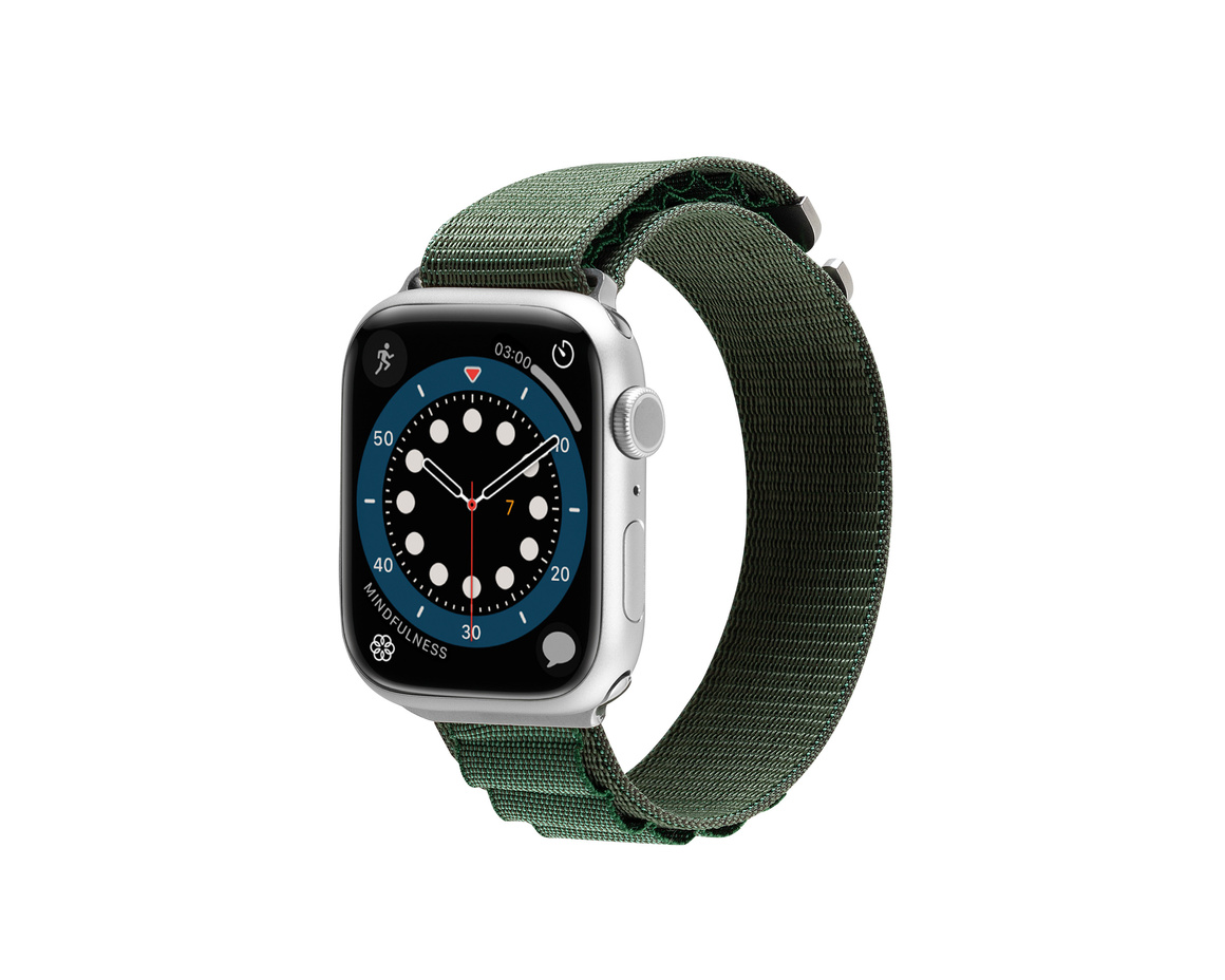 C&C - Armband för Apple Watch (1-10 Series) 42-49 mm - Green